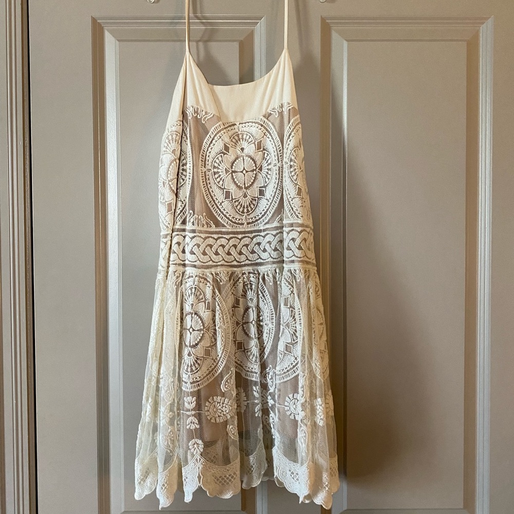 Free People Lace Mini Dress